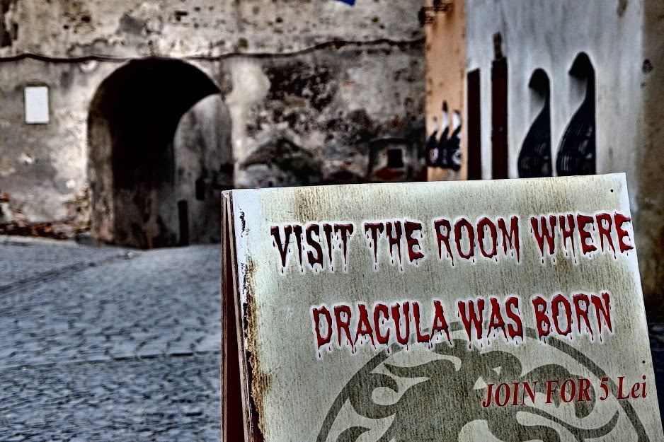 Dracula's house in Sighisoara, Romania 